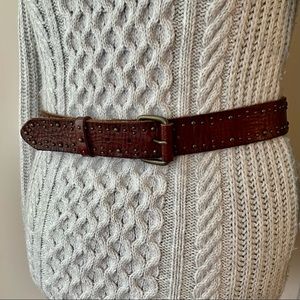AMERICAN EAGLE OUTFITTERS studded brown leather